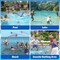 Water Bouncing Ball, 4th of July Splash Skip Water Balls for Fly Swimming Pool Games, 3 Pack Colorful Skipping Balls for Kids 4-8-12 and Adult, Summer Toys Gifts Independence Day Water Party